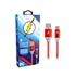 Cabo Carregador Turbo Pix 5+ Kokay, 1.5m Usb-A, Para Tipo C, The Flash 5