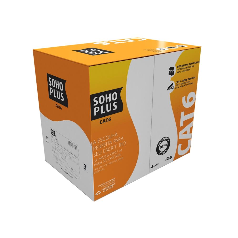 Cabo Lan CAT6 4P Sohoplus 305M CMX Azul