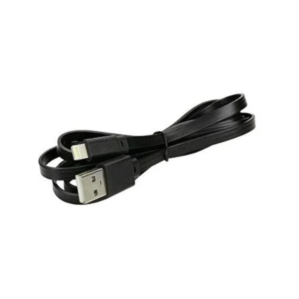 Cabo Lightning para USB-A 2.0 1,2m Preto Compatível iPhone iPad Carregamento e Dados, Preto