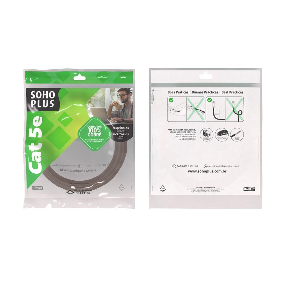 Cabo Patch Furukawa CORD CAT5E T568A/B 1.5M Preto