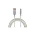 Cabo USB - Lightning 1,5m nylon Branco Intelbras EUAL 15NB