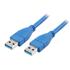 Cabo Usb 3.1 - Usb A Macho + Usb A Macho 3.1 - 3 Metros Azul