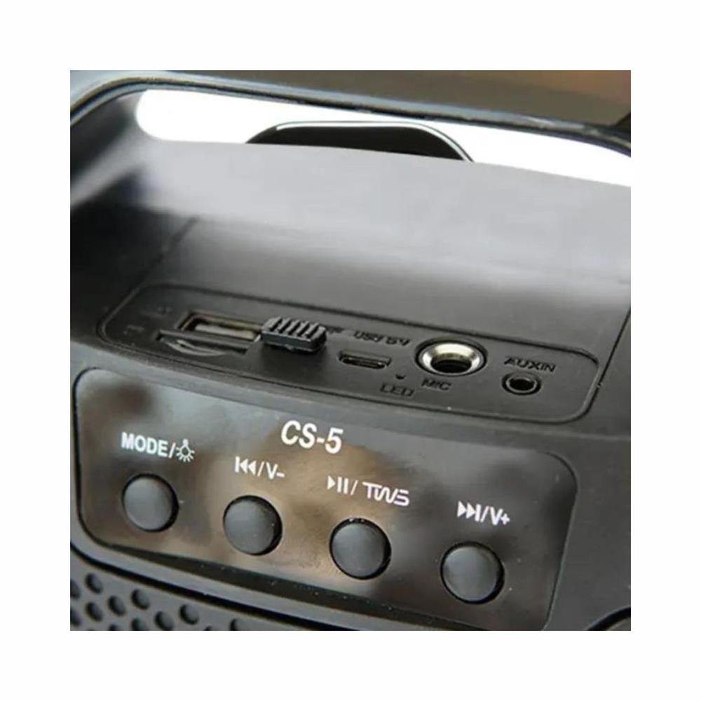 Caixa de Som Amplificada CS-5 AF, 6,5”, 100W RMS, Bluetooth, FM, USB, Preto