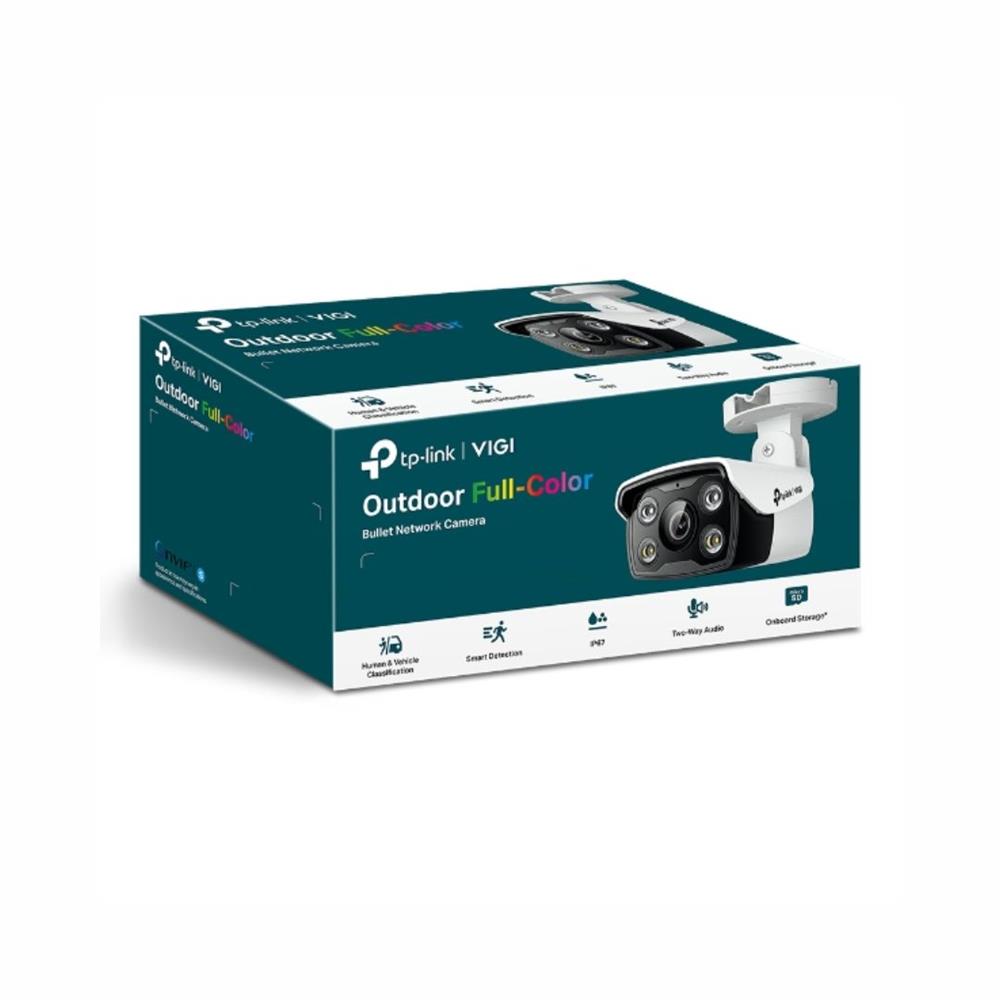 Câmera de Segurança TP-Link VIGI C340 Bullet, 4 MP,  Smart Detection (Humano/Área), H.265+, Branco