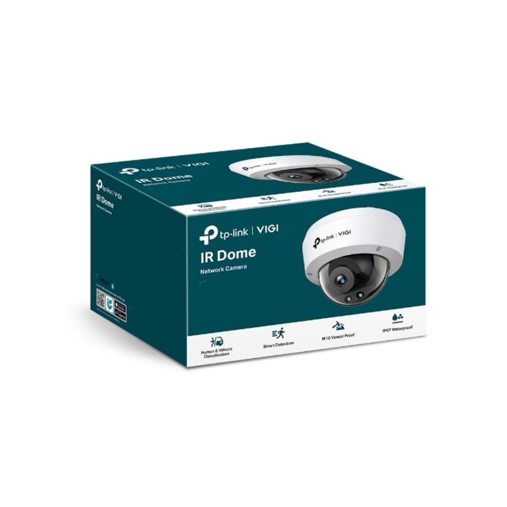 Câmera IP Dome TP-Link VIGI C220I, 2MP Full HD, Lente 2.8 mm, IR 30 m, PoE, IP67, IK10, Branco