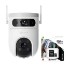 Câmera de Segurança Externa EZVIZ H9C Dual 2K Wi-Fi PTZ Lente Dupla IA CS-H9C-R100-8H33WKFL Branco