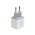 Carregador de Parede ELG W35GAN, USB GaN, 2 Portas, Tipo-C Power Delivery + USB-A Quick Charge 3.0, 30W, Branco