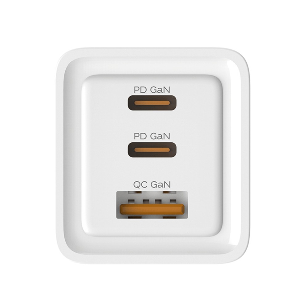 Carregador de Parede USB-C e USB-A, ELG W65GaN, 65W, Tecnologia GaN, 2 USB-C, 1 USB-A, Quick Charge, Bivolt