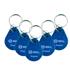 Chaveiro Tag RFID HDL 125Khz Azul 5 Unidades.