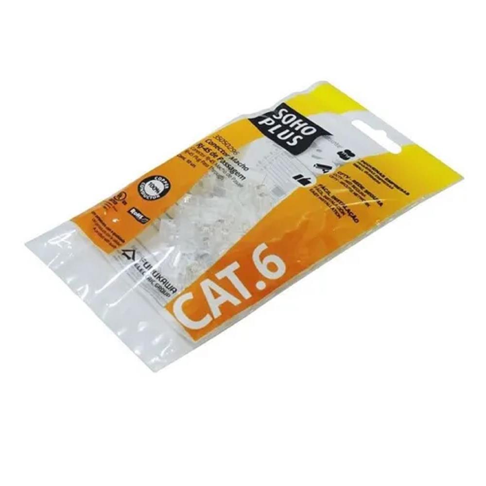 Conector Macho RJ45 CAT6 Furukawa c/ 10