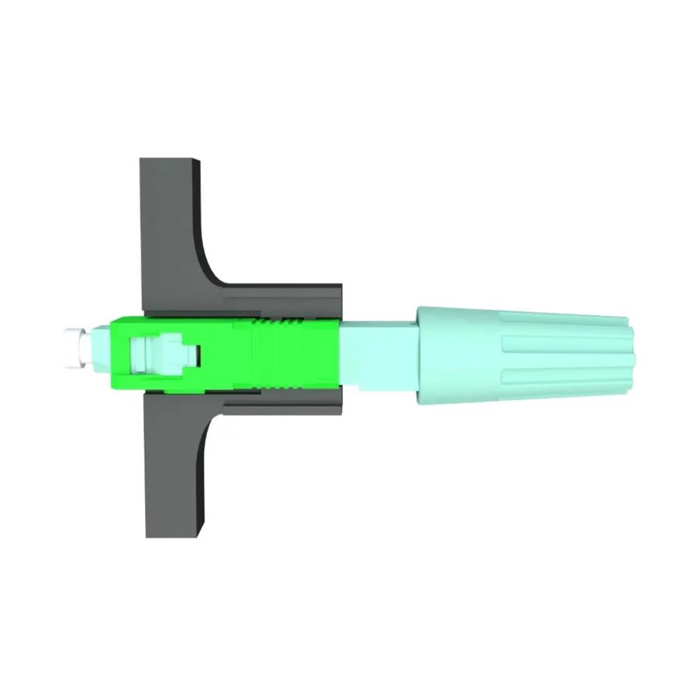 Conectores Fast SC/APC Fibra Óptica Rosca 3 Posições FTTH 2Flex