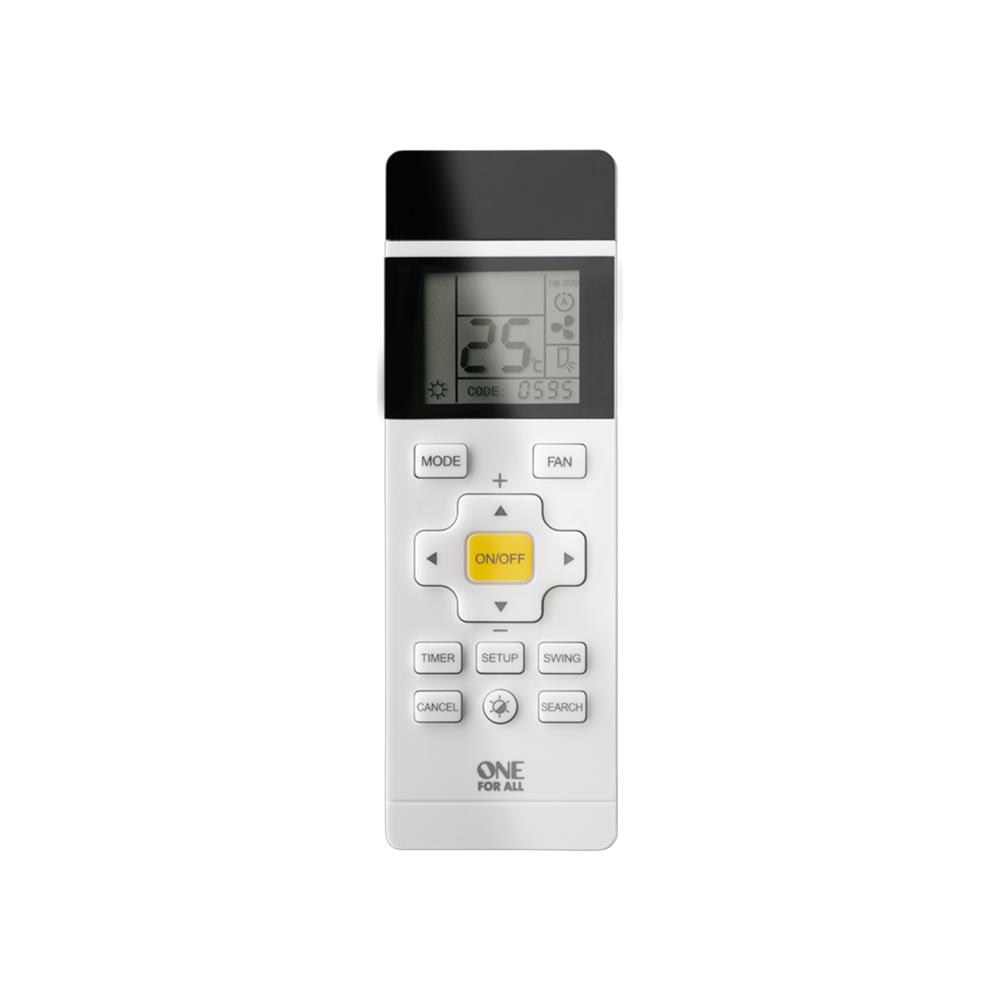 Controle Remoto One For All URC-1035, Universal para Ar Condicionado, Preto