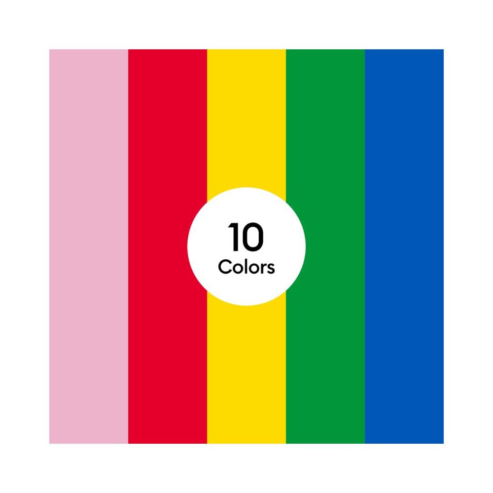 Cricut Value Iron-On, Rainbow Sampler (30,5 cm x 30,5 cm, 10 folhas) – HTV (vinil de transferência por calor)