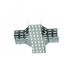 Cruzeta horizontal lisa 90° chapa 20 200x100mm