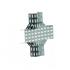 Cruzeta horizontal lisa 90° chapa 20 200x100mm