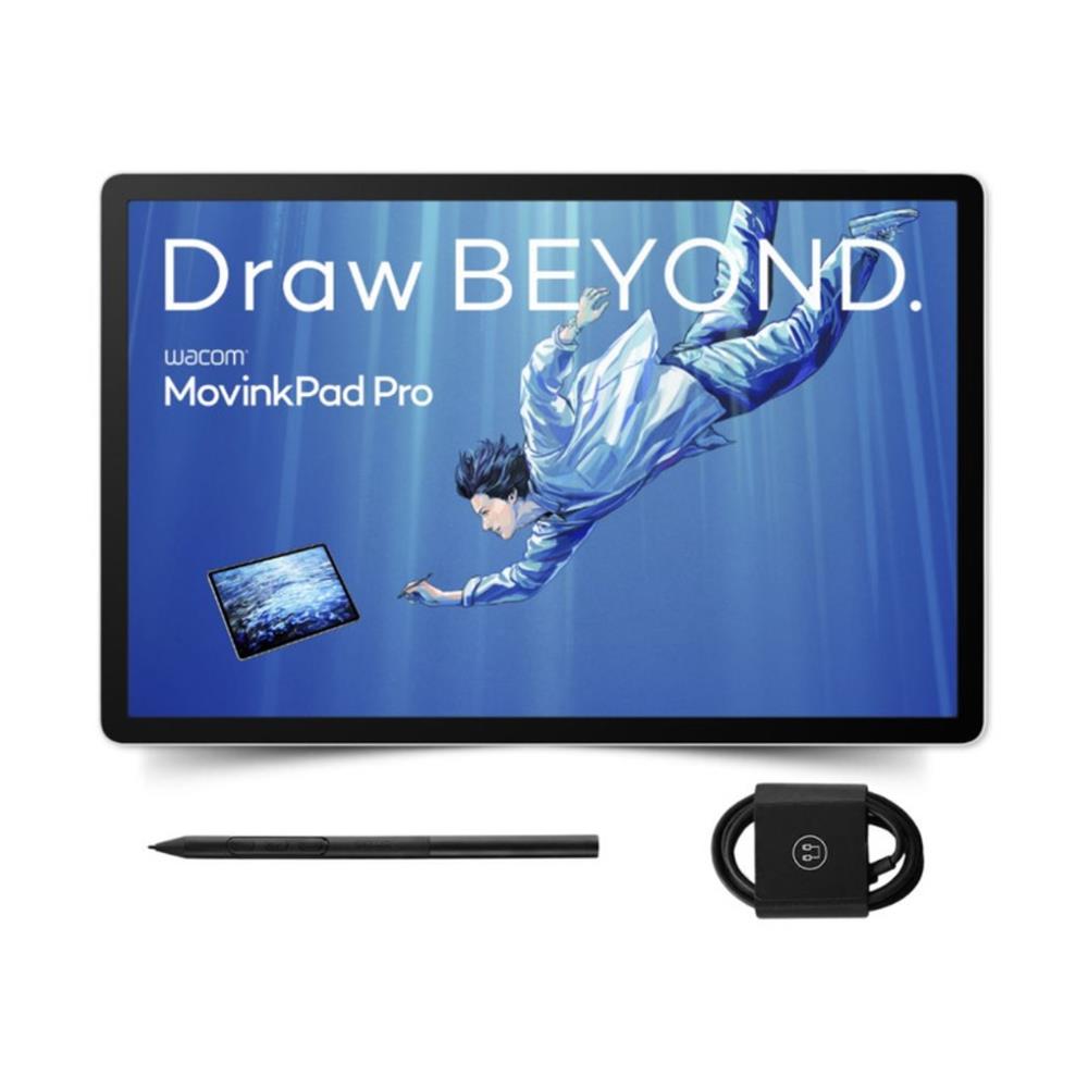 Tablet Gráfico Wacom MovinkPad Pro 14, Tela OLED 14” 3K 120Hz, 256GB, Android 15, Branco