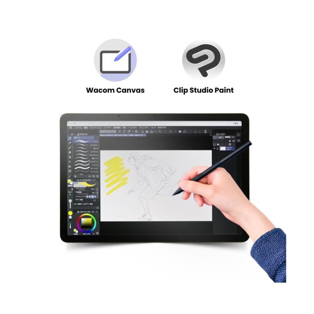 Tablet Gráfico Wacom MovinkPad Pro 14, Tela OLED 14” 3K 120Hz, 256GB, Android 15, Branco