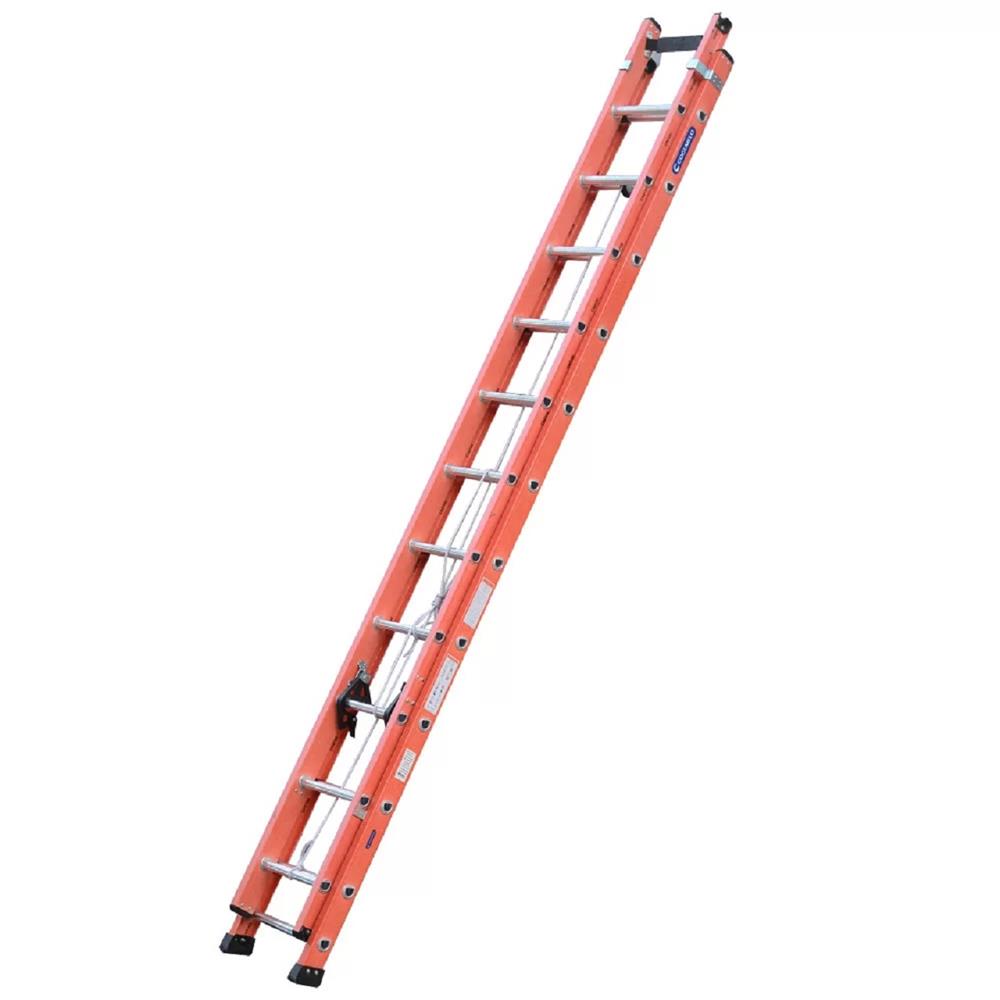 Escada Extensível Vazada EFV-19, com Até 6 Metros, Laranja