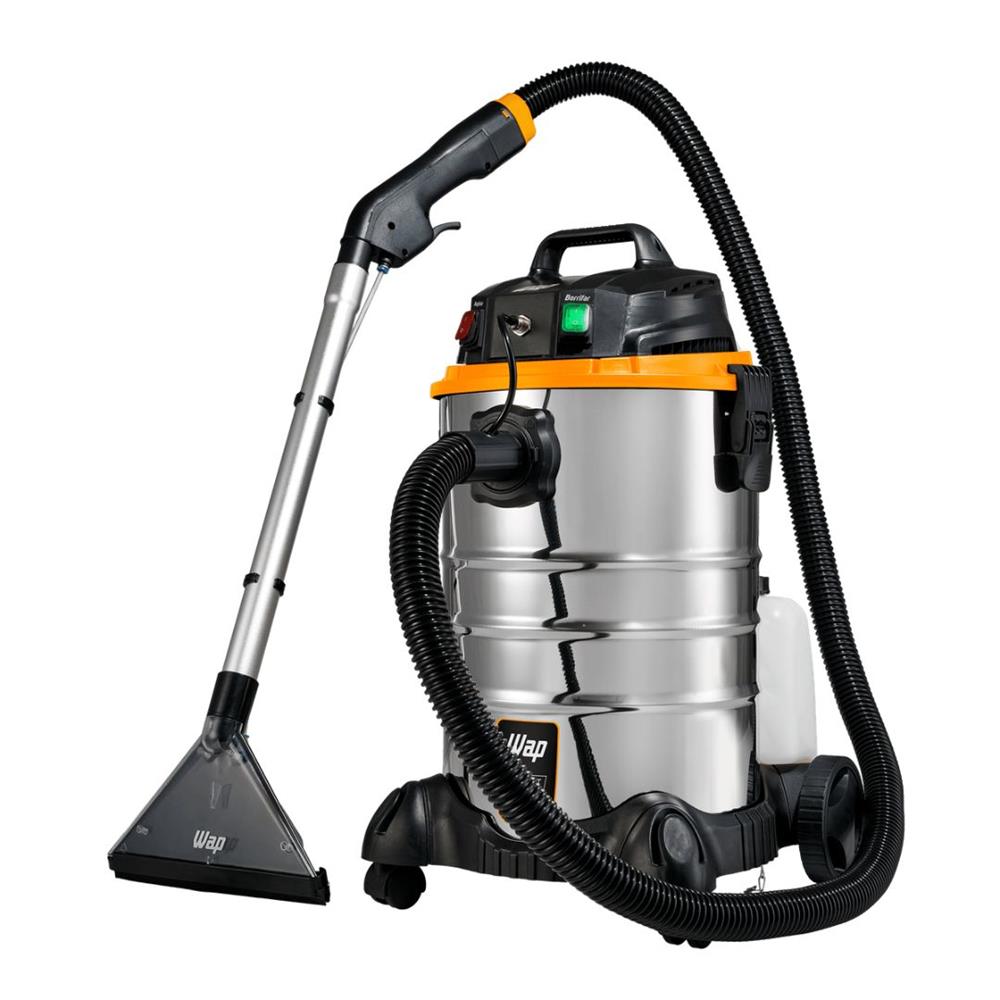 Extratora de Carpetes e Estofados WAP Carpet Cleaner Pro 30, 1600W, 30 Litros, Pó e Água, Alta Sucção, Corpo Inox, 127V