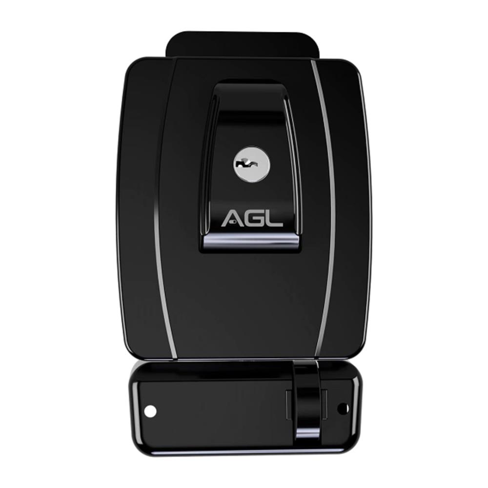Fechadura AGL AL100, Externa, 12V, Cilindro Ajustável, IP65, Preto