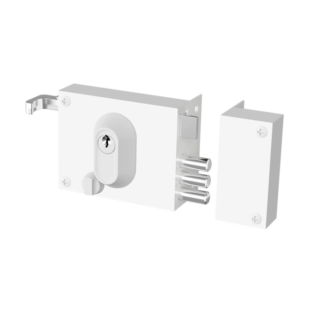 Fechadura de Sobrepor AGL Chave Simples, 45mm, Abertura Mecânica, Preto