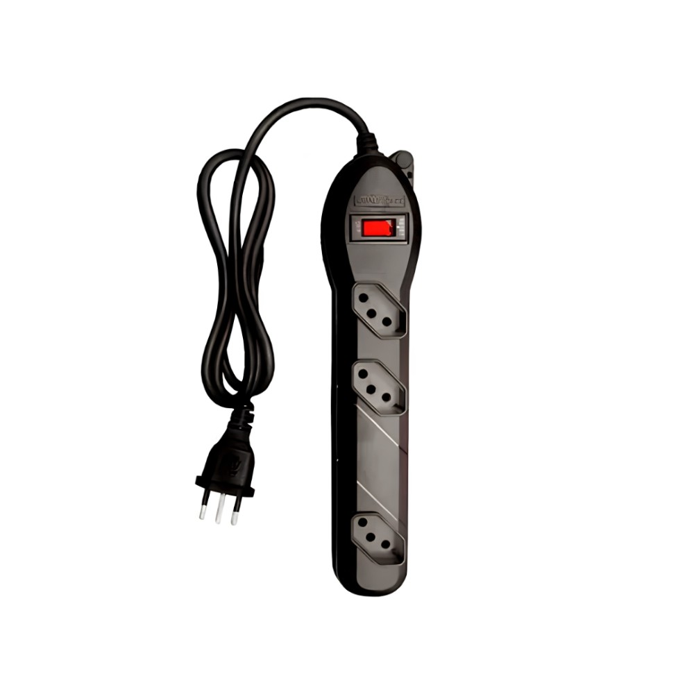 Filtro de Linha Qualitronix QFL3 3 Tomadas Bivolt, Preto