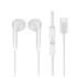 Fone de Ouvido Lecoo EH104WH-C Lecoo, Driver 10mm, USB-C, Microfone, Intra, Branco