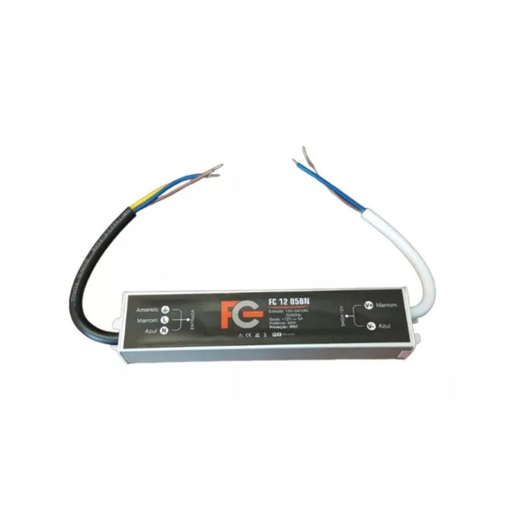 Fonte Blindada FC FC120BN, 12v, 3a, 36w, IP67