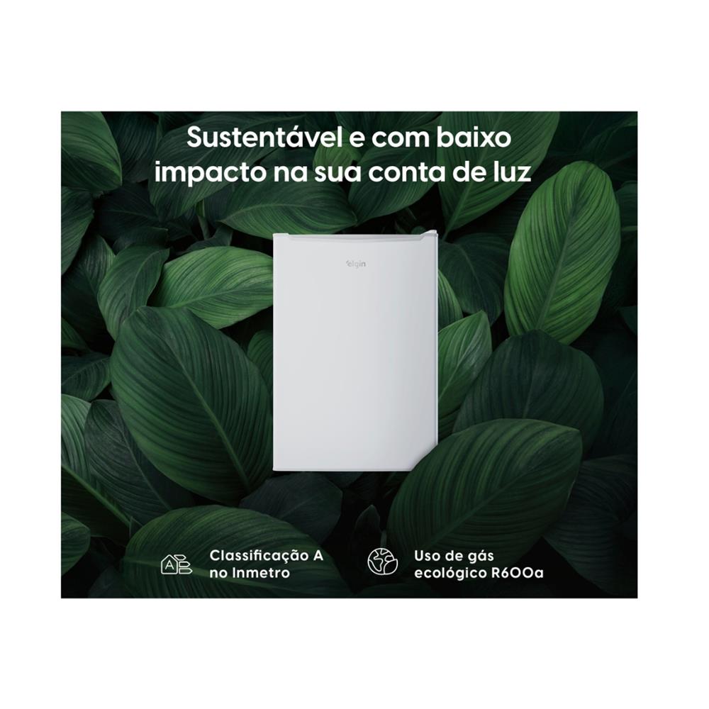 Frigobar Elgin 70 Litros, Porta Reversível e Compartimento Extra Frio, Branco, BAFN070D2NA