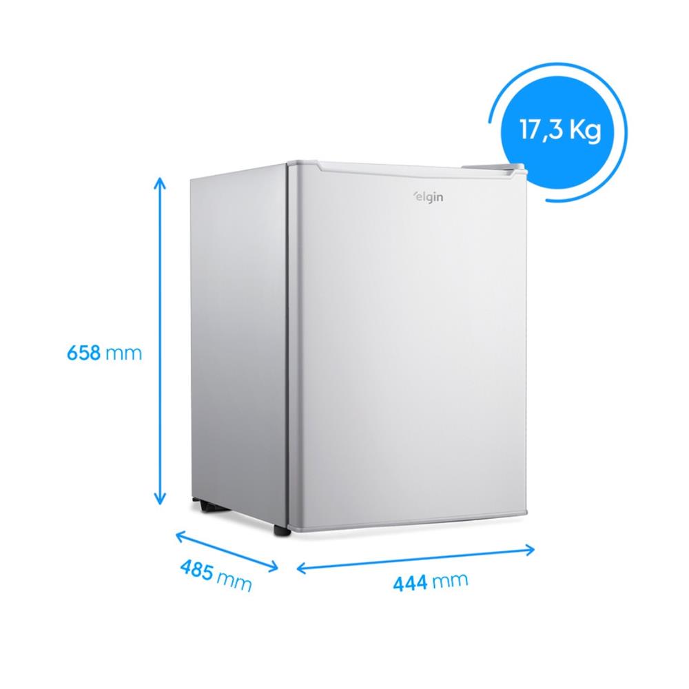 Frigobar Elgin 70 Litros, Porta Reversível e Compartimento Extra Frio, Branco, BAFN070D2NA