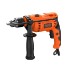 Furadeira de Impacto Black+Decker, BED713650, 650W, Mandril 13mm, 127V  Laranja e Preta