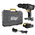 Parafusadeira e Furadeira WAP K21 ID03, 1/2", 21V, Bateria 2000mAh, Bivolt, Cinza