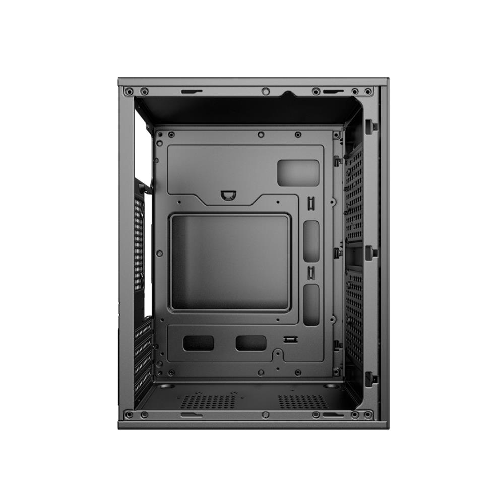 Gabinete C3Tech MT-36BK, Micro-ATX, com Fonte 200W, 2 USB 2.0, Áudio HD, Suporte SSD/HDD, Preto