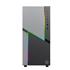 Gabinete Gamer Gamemax Ninja 3611 COC, RGB, Mid Tower, Vidro Temperado, Sem Fonte, Com 2 Fans, Preto
