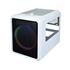 Gabinete Gamer K-Mex Microcraft IV CG-04RC, Mini Tower, Lateral em Acrílico, Sem Fonte, Com 1 Fan Multicolor, Branco
