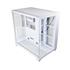 Gabinete Gamer K-Mex Ghost Shark CG-W2J1, Aquário, Mid Tower, Vidro Temperado, Sem Fonte, Sem Fan, Branco