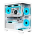Gabinete Gamer K-MEX Poseidon II White, Aquário, mATX, ITX, Vidro Temperador, Sem Fan, Sem fonte, Branco