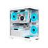 Gabinete Gamer K-MEX Poseidon II White, Aquário, mATX, ITX, Vidro Temperador, Sem Fan, Sem fonte, Branco