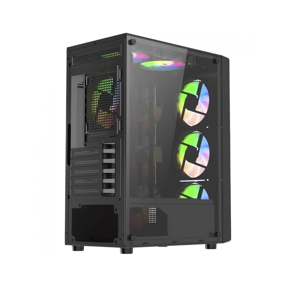 Gabinete Gamer Liketec Sigma, Mid Tower, Vidro Temperado, ATX, Sem Fonte, Com 3 Fans
