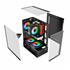 Gabinete Gamer Liketec Kingdom Snow, Mid Tower, Vidro Temperado, ATX, Sem Fonte, Sem Fans, Preto