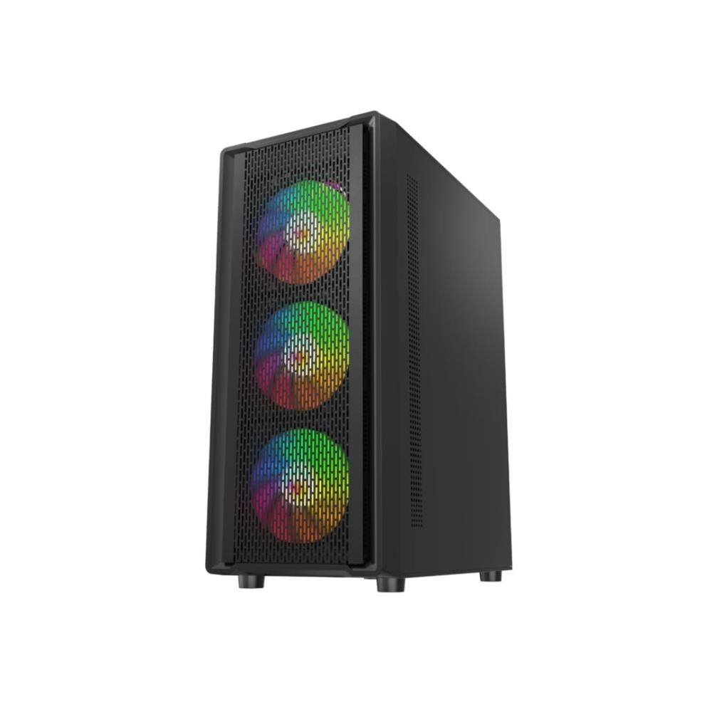 Gabinete Liketec Storm, Mid Tower, Vidro Temperado, Suporte RGB/ARGB, Preto, LC-AT-STORM-02