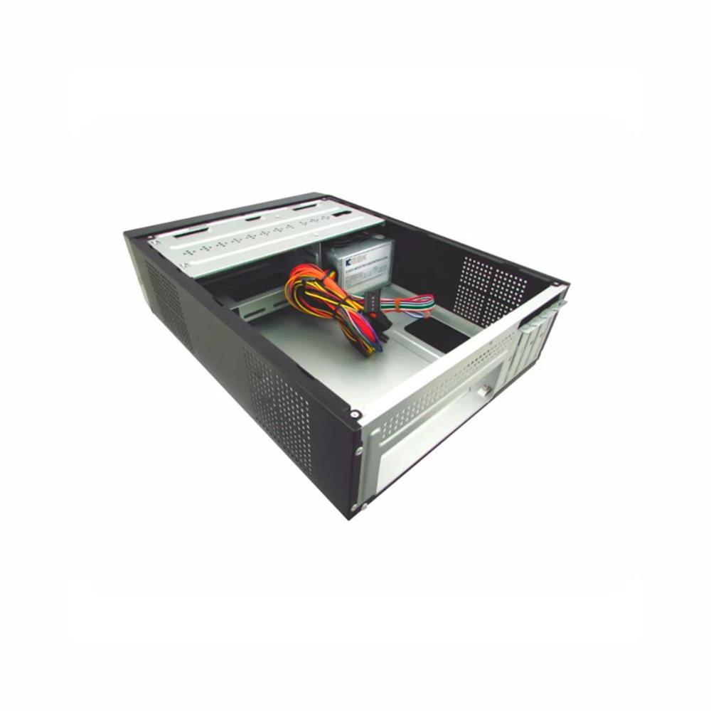 Gabinete Slim K-Mex Gm-07t7, Micro Atx, Com Fonte 200W E Cabo, Preto