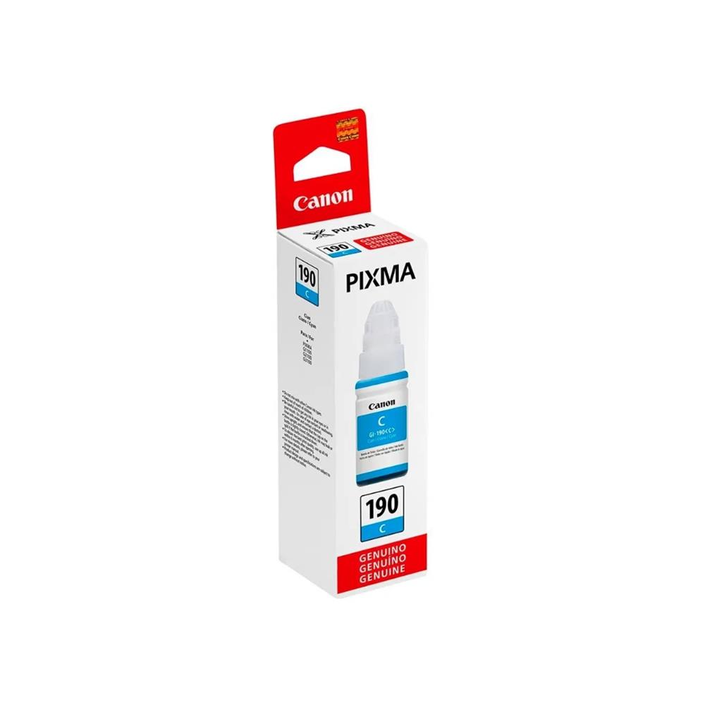 Refil de Tinta Canon GI-190 Ciano, 70ml, 0668C001