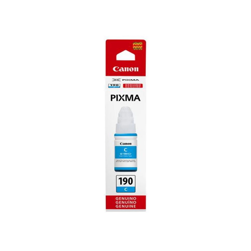 Refil de Tinta Canon GI-190 Ciano, 70ml, 0668C001