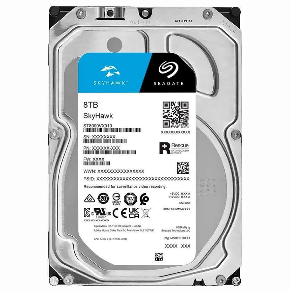 HD Seagate SkyHawk Surveillance 8TB 7200RPM 256MB SATA6 3.5"