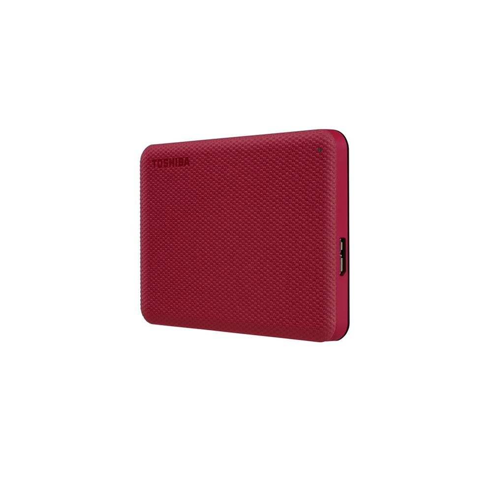 HD Externo Toshiba Canvio Advance 1 TB, USB 3.0, Backup & Proteção por Senha, Vermelho