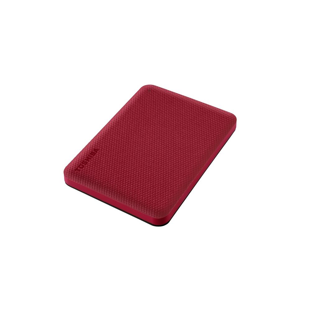 HD Externo Toshiba Canvio Advance 1 TB, USB 3.0, Backup & Proteção por Senha, Vermelho