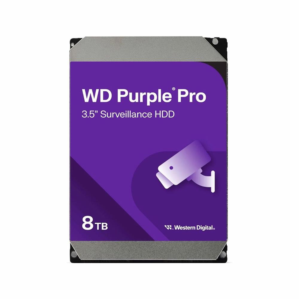 HD Interno WD Purple Pro WD8002PURP, 8 TB, 3,5 SATA III 6 Gb/s, 7200 RPM, Cache 256 MB