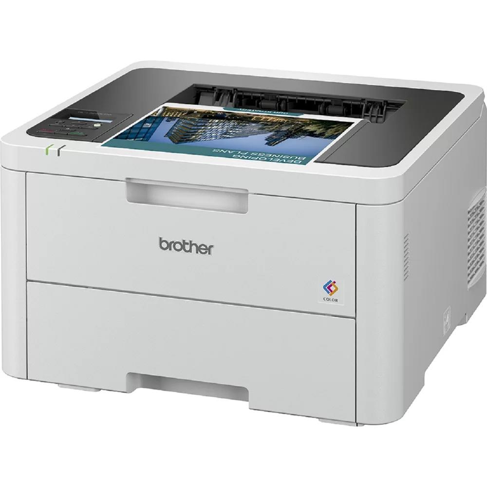 Impressora Brother HLL3240CDW, LED em cores, Wi-Fi, USB, 127V, Branco