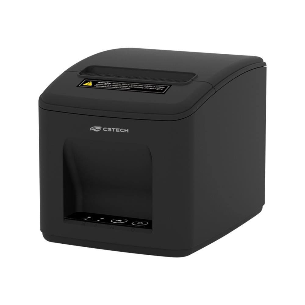 Impressora Térmica C3Tech IT-110, 240mm/s, USB e Ethernet, ESC/POS, Bivolt, Cupom e Recibo, Preto